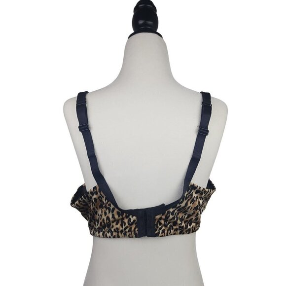 Addition Elle Full Support Wireless Bra Leopard Print 40DD - Picture 3 of 7